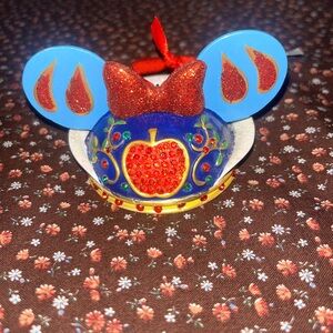 Disney Parks Snow White Ear Hat Ornament.